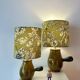 2 vase lamps made from French bistro pitchers, 1960s.