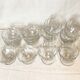 Service of 12 dessert cups, crystal