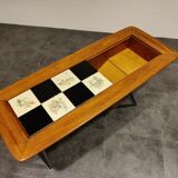 Table basse bar caché par Alfred Hendrickx pour Belfom, années 1950