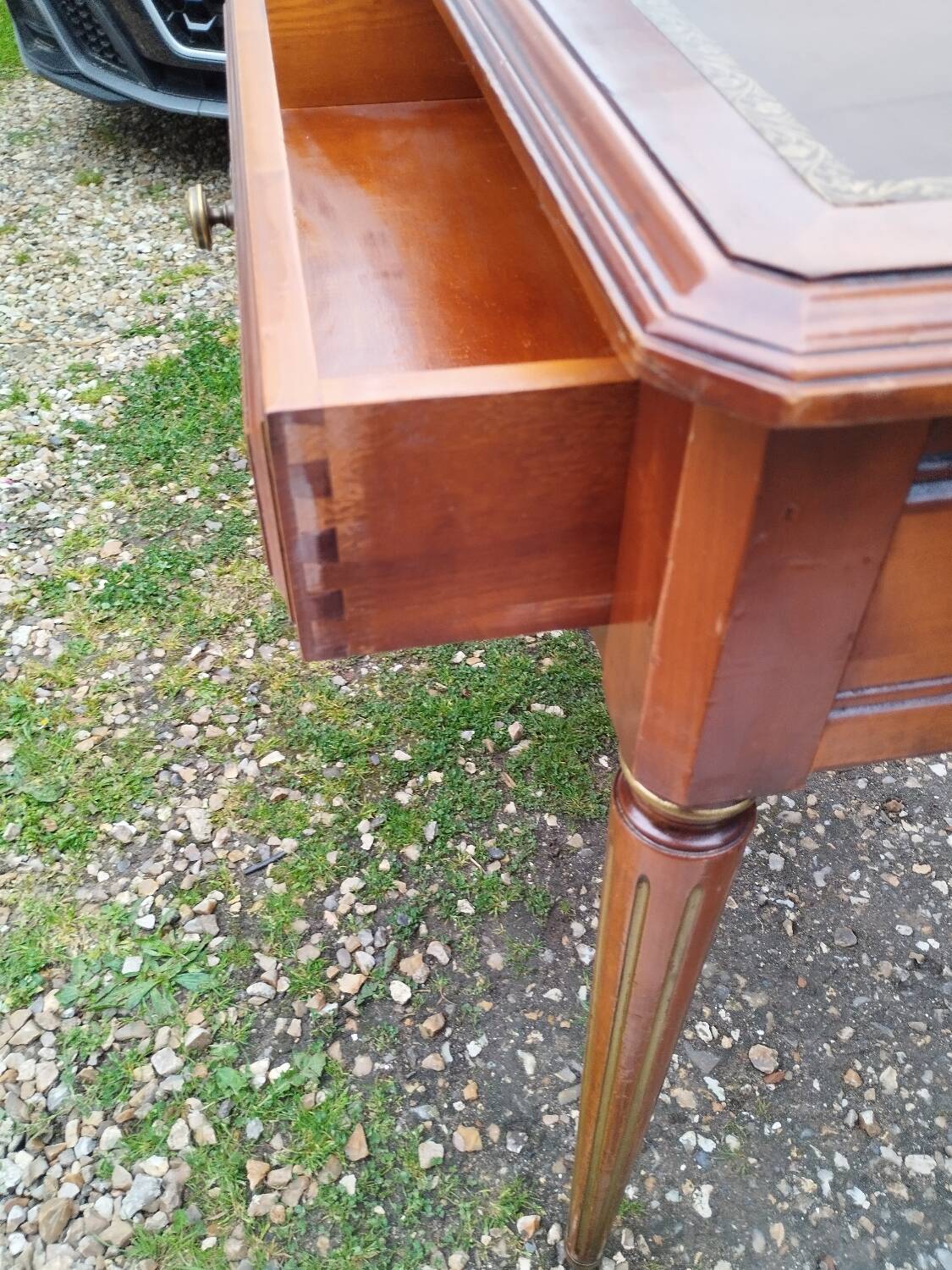 Bureau plat ancien style louis xvi