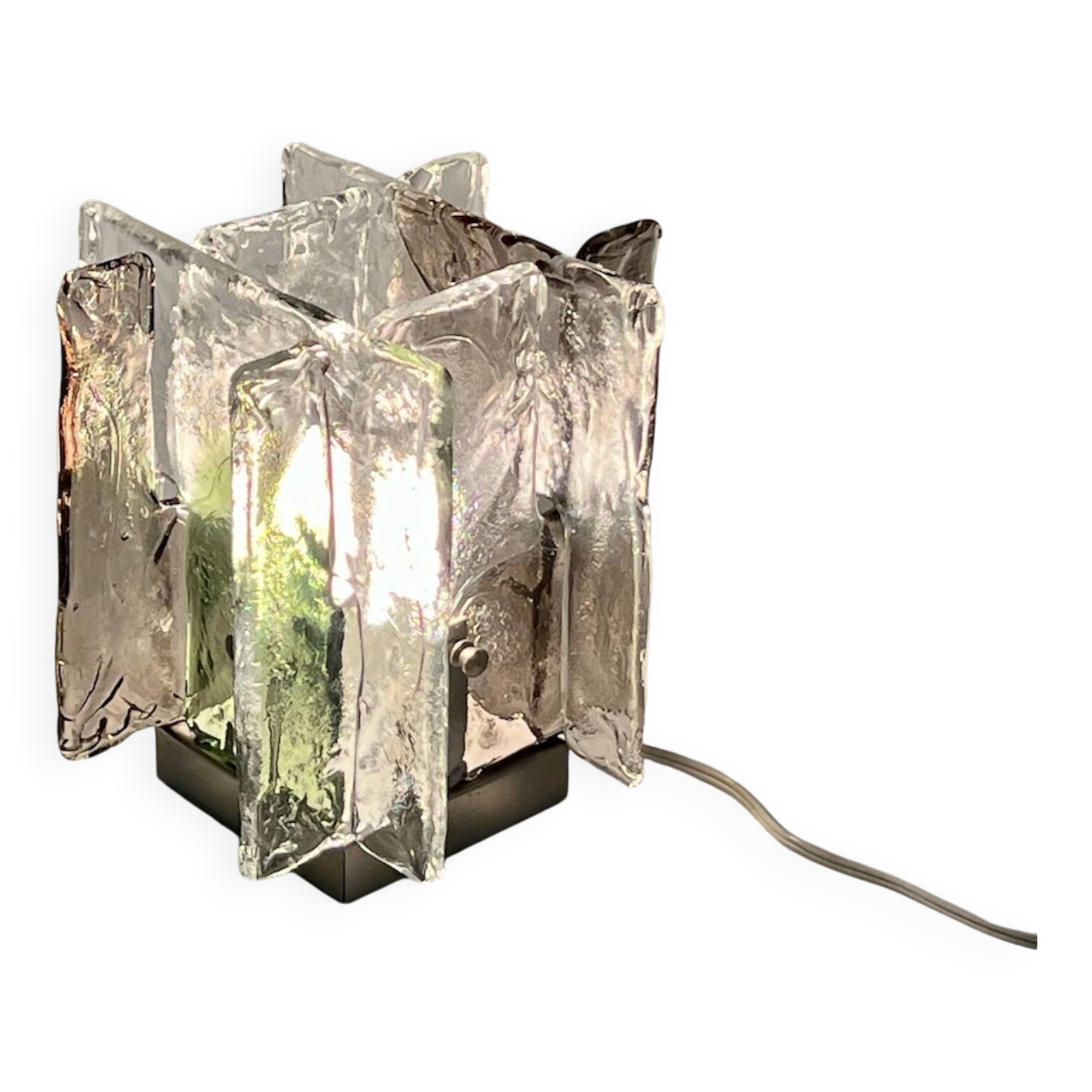 Murano Handmade Glass Table Lamp LT 361 by Carlo Nason for Mazzega, 1970s