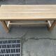 Renovated 19th-century solid oak extendable farmhouse dining table 200cm