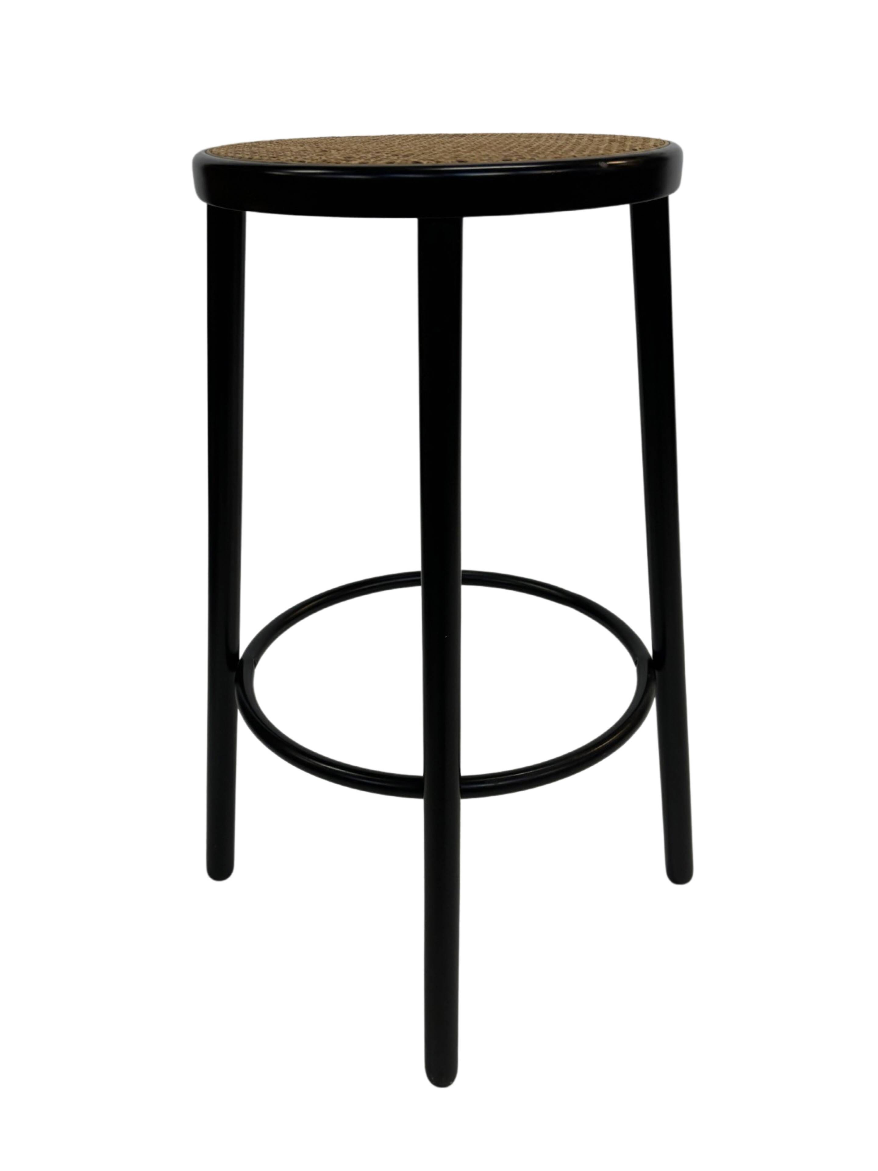 Set of four vintage bar stools - webbing Italian design
