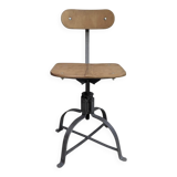 Bienaise 52 industrial workshop chair vintage design 50s 60s