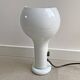 Vintage white metal O'luce table lamp Flash by Joe Colombo - Italian Design
