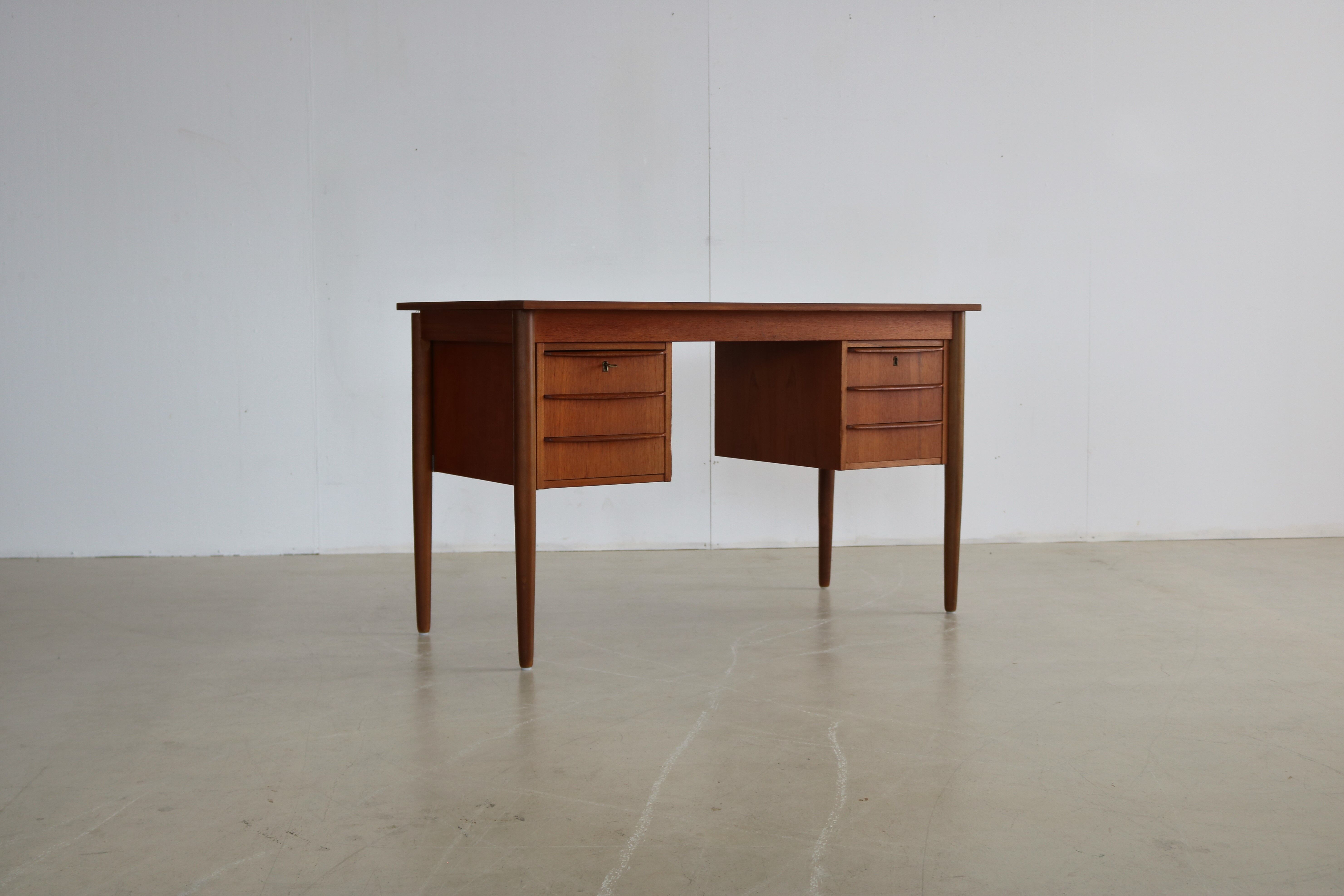 Danish teak desk, seventies