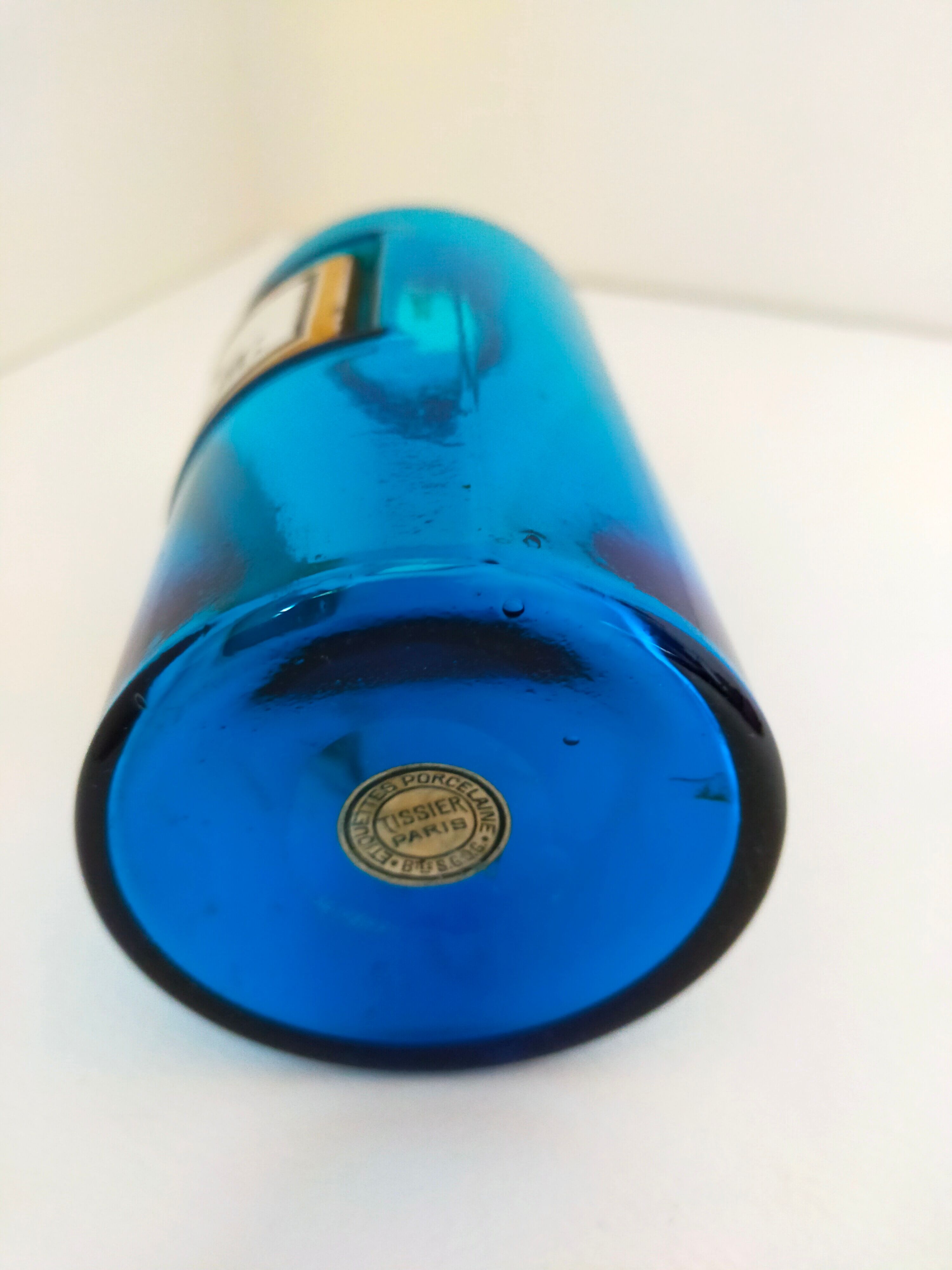 Blue pharmacy pot Tissier Paris Napoleon III