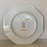 Assiette octogonale mille roses pyramide field Haviland Limoges