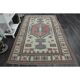 1970s Vintage Turkish Handmade Wool & Cotton Pink Area Rug 172x263