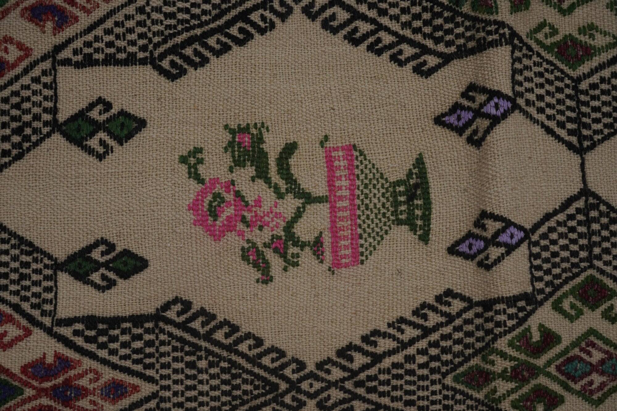 Kilim turc vintage tissé main 172x233 cm