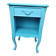 Chevet vintage style Louis XV peint en bleu