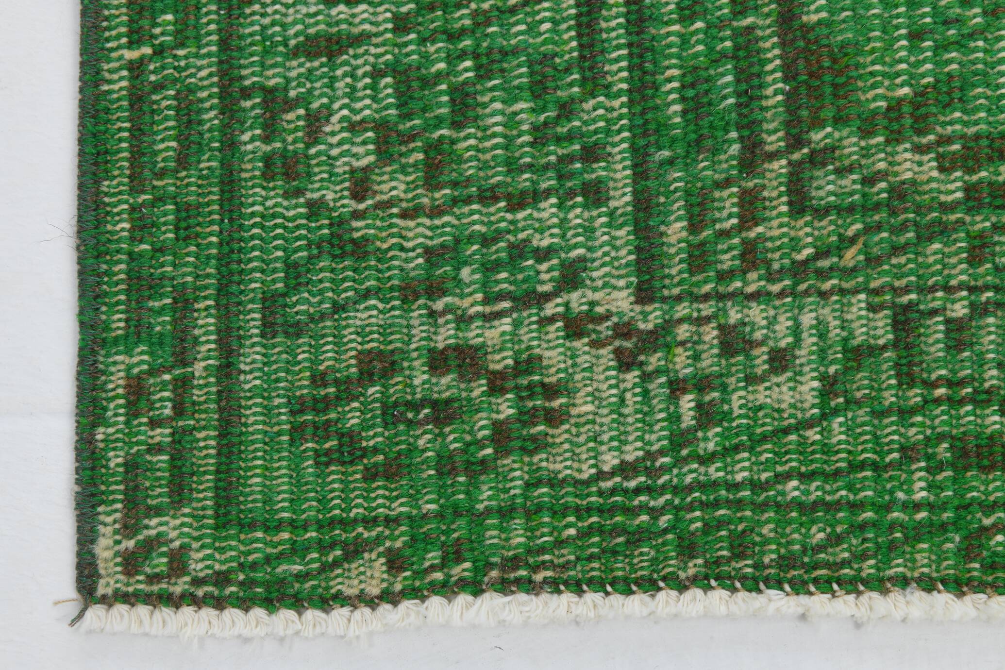 5x8 Dark Green Geometric Style Camouflage Vintage Rug, 155x238 Cm