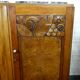 Sideboard art deco 1930 walnut floral pattern