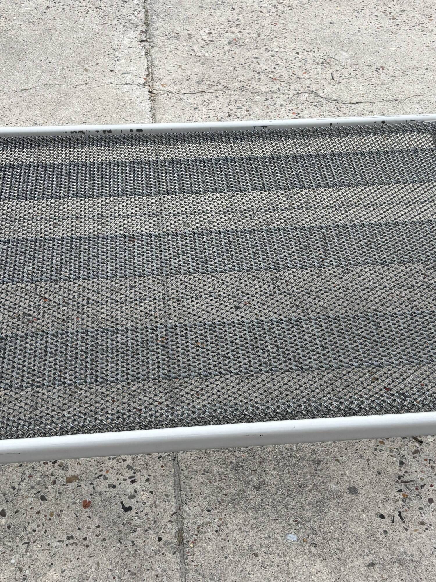 Vintage daybed 1960s minimalist metal from the Netherlands design