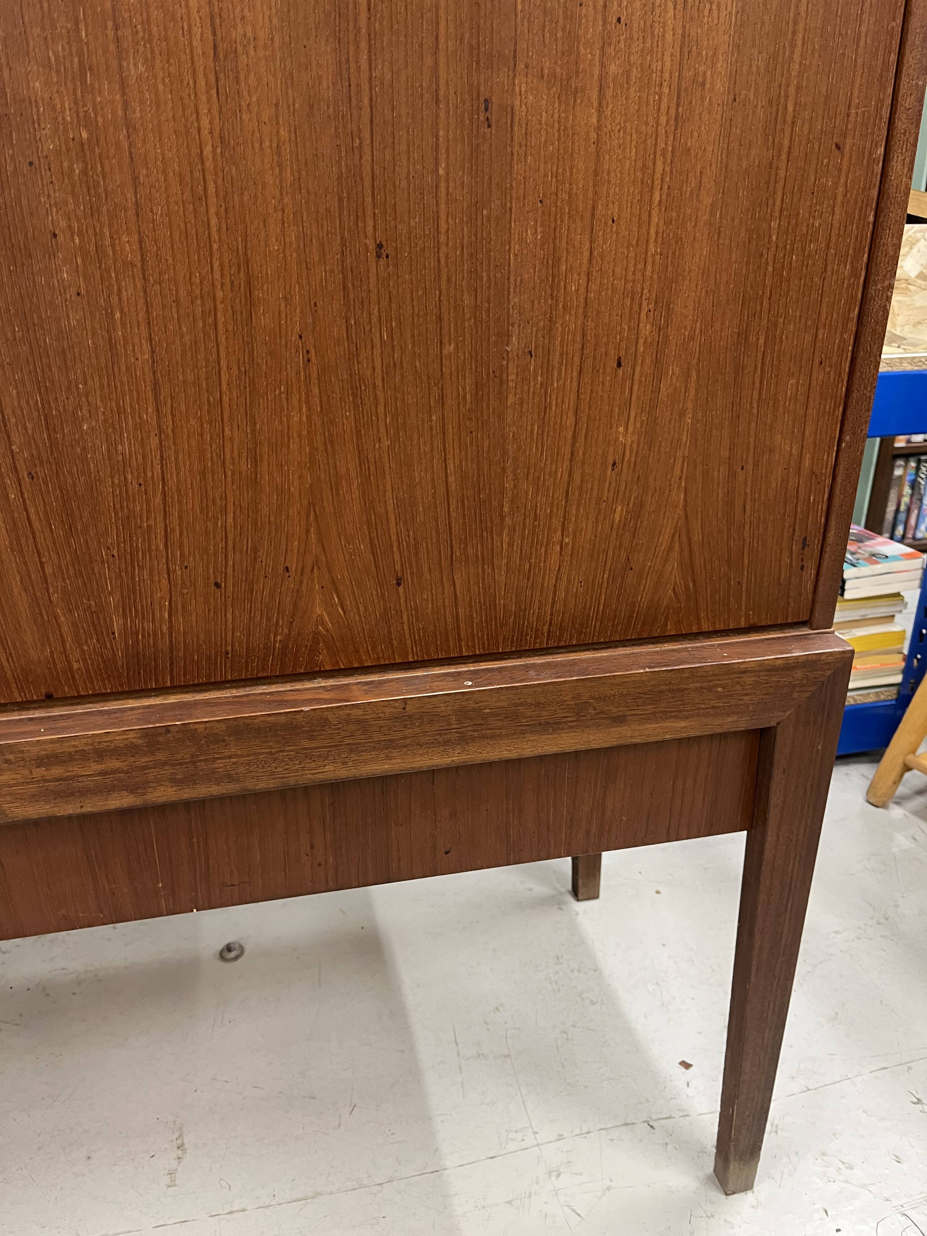 Scandinavian wooden high sideboard – 1960s