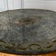 Gueridon 1940 french work ironwork doree plateau eglomise