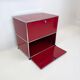 USM Haller "Ruby Red" – storage unit (as new condition)