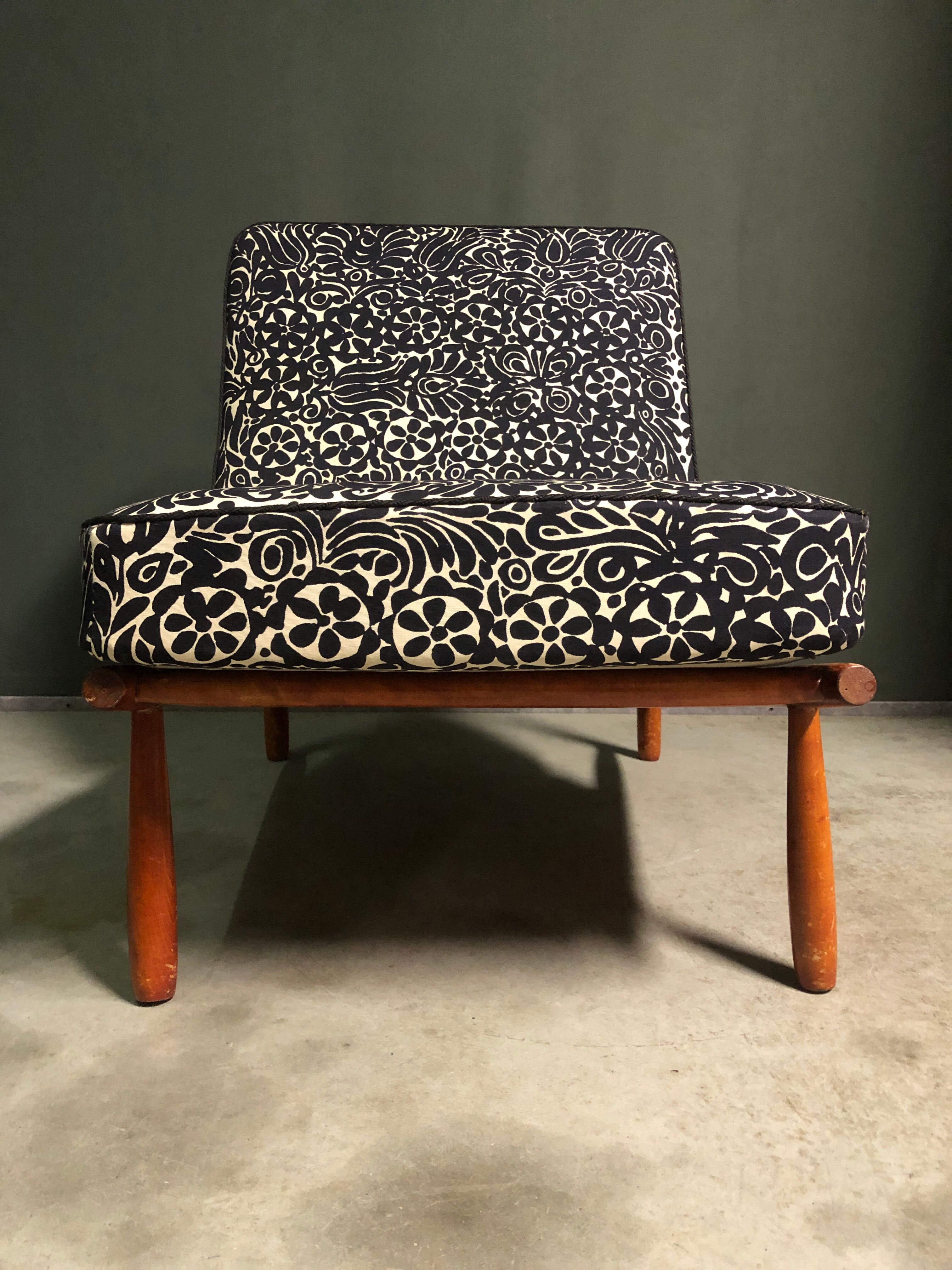 2 x Alf Svensson Domus 1 armchairs for Dux, 1950's