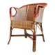 Lampe de table Parker Knoll en bois avec abat-jour en osier, années 1960, Grande-Bretagne