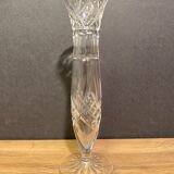 Cut crystal soliflore vase