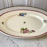 oval dish Villeroy & Boch La Louvière Belgian manufacture in Iron Earth early twentieth century