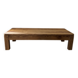 Raw wood coffee table