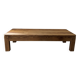 Raw wood coffee table