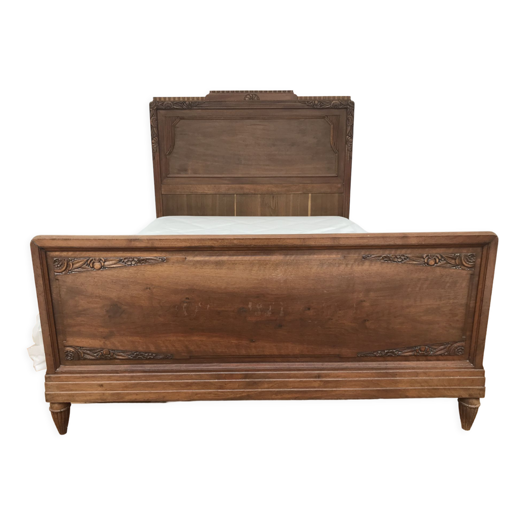 Lit deux places en bois Selency