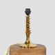 Brass table lamp stand with palmettes