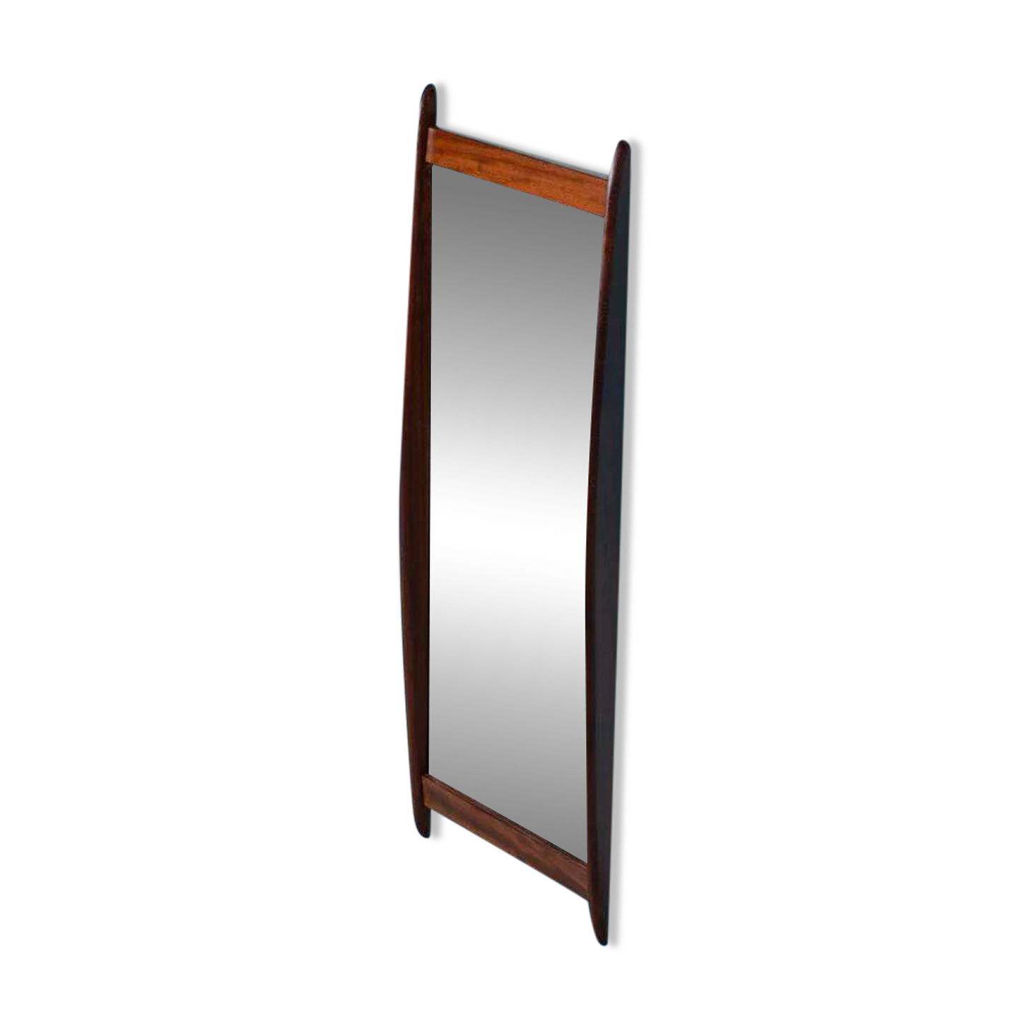 Scandinavian teak mirror from the 1960s.