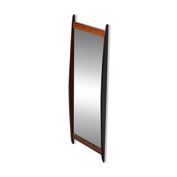 Scandinavian teak mirror from the 1960s.