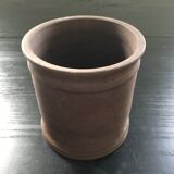 Dark brown flowerpot