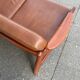 Scandinavian teak and leather sofa from the 70s