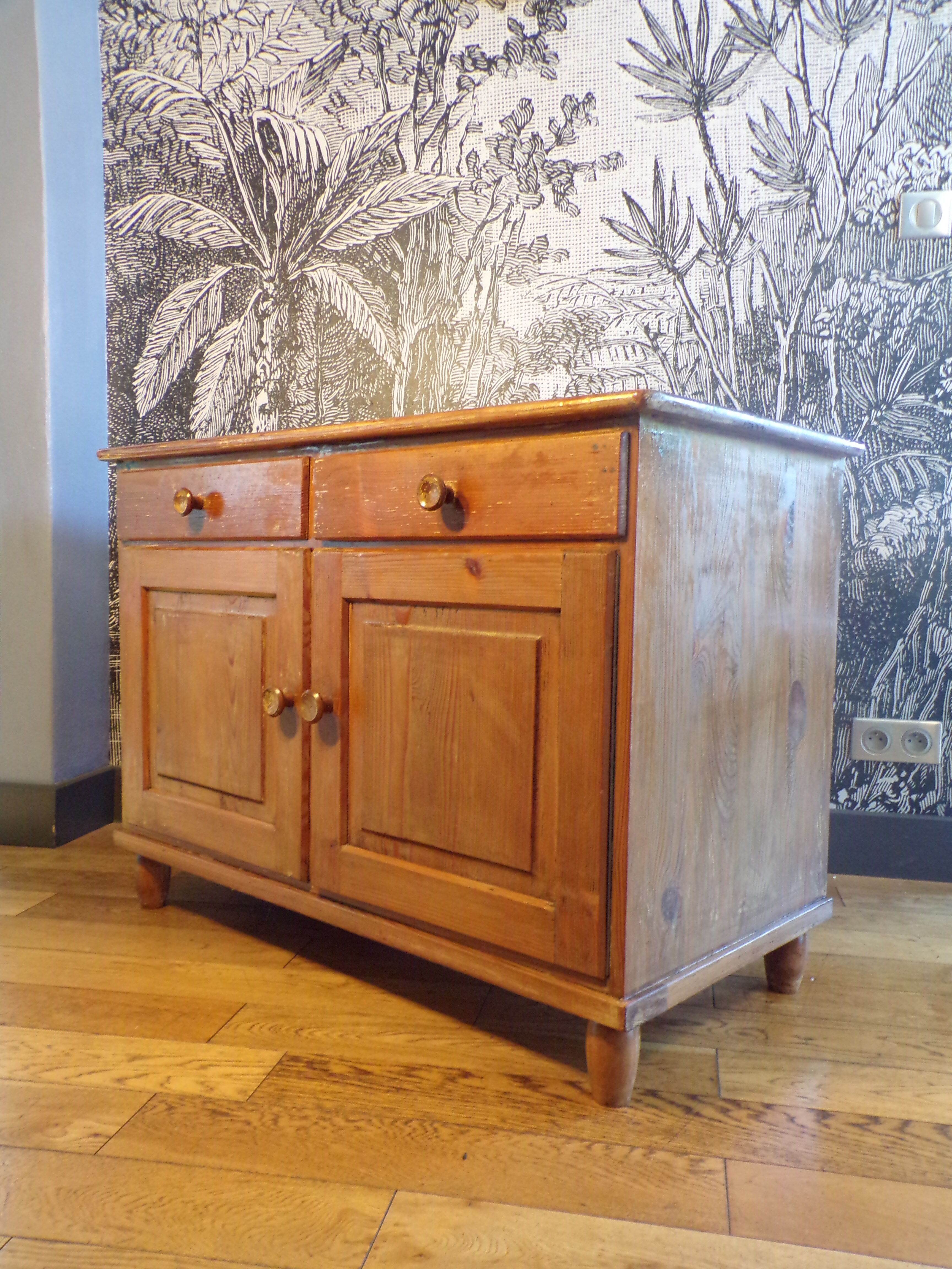 Parisian sideboard 2 doors in pine