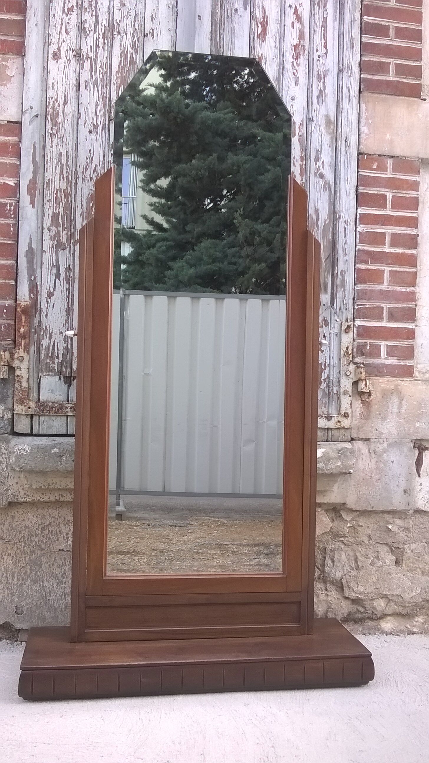 Art deco spyched mirror 96x184cm