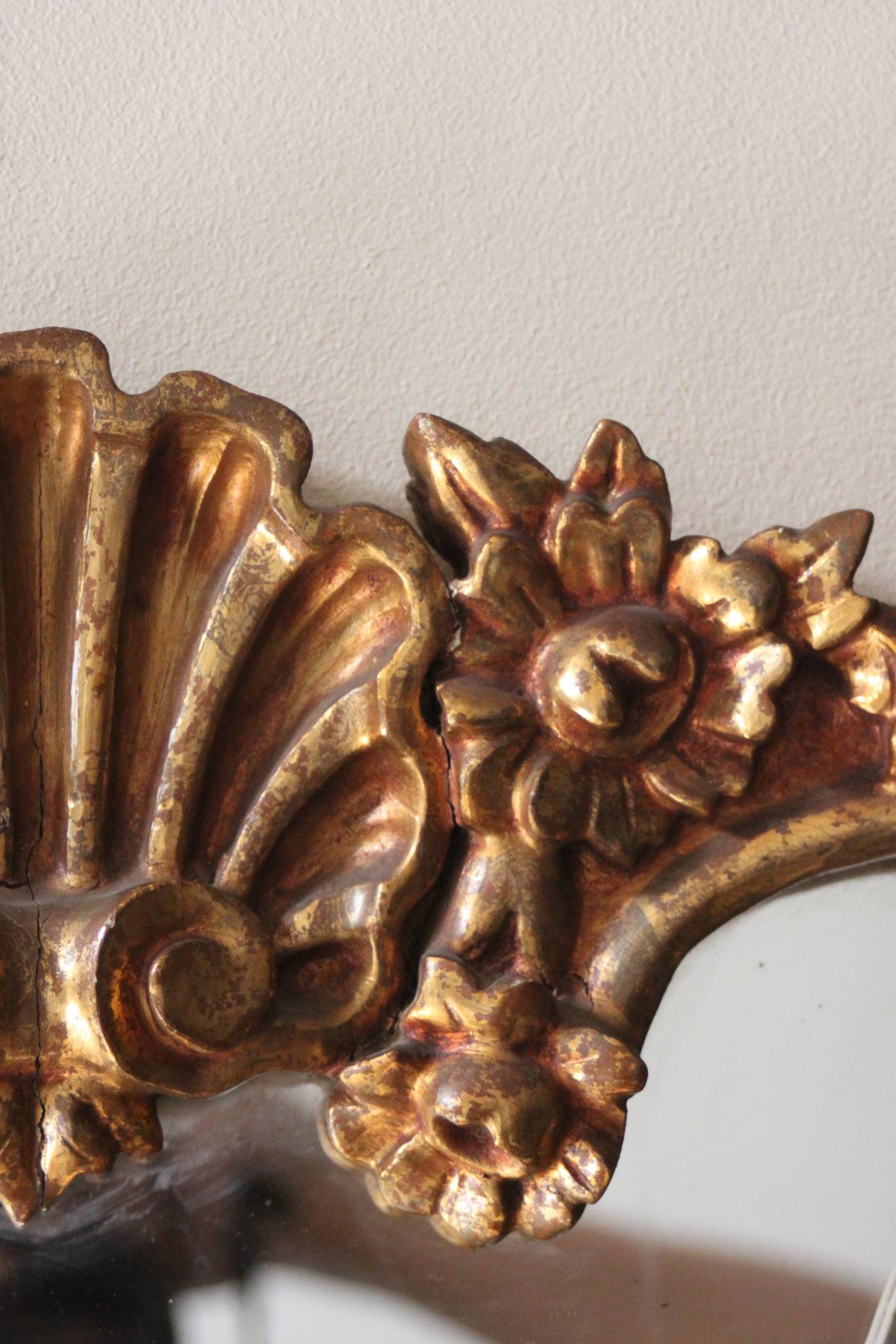Antique gilded mirror, Neo Rococo, 19th century