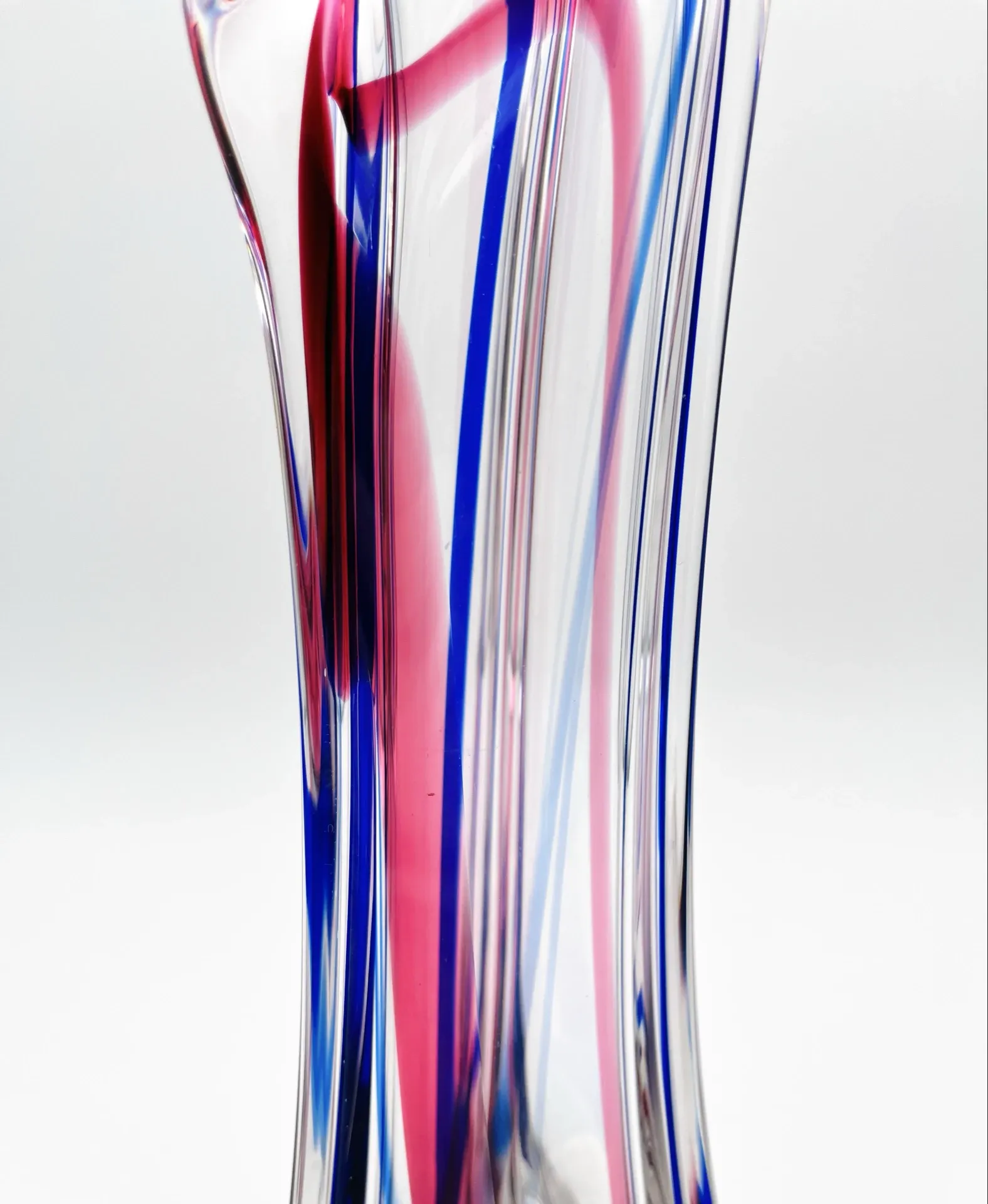 XXL Vase Crystal Max Verboeket Kristalunie Maastricht 43cm Signed