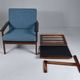 Fauteuil Capella par Illum Wikkelso pour Niels Eilersen. 1959.