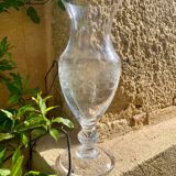 Vase amphore gravé