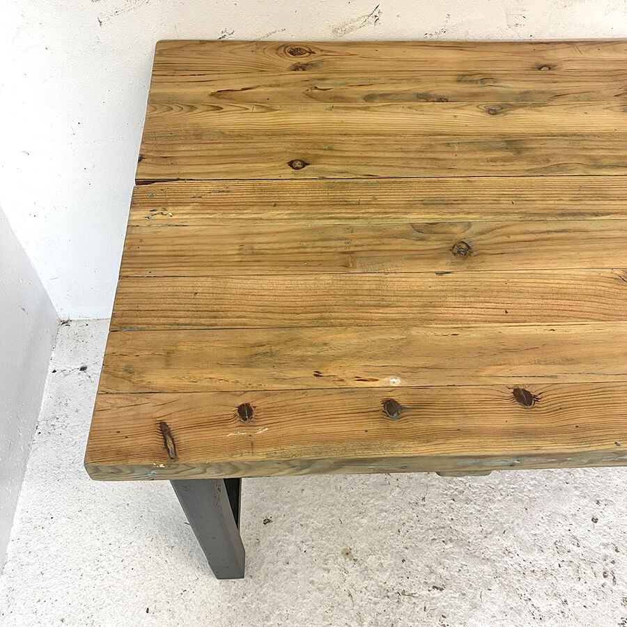Table de ferme en Sapin vintage 50's