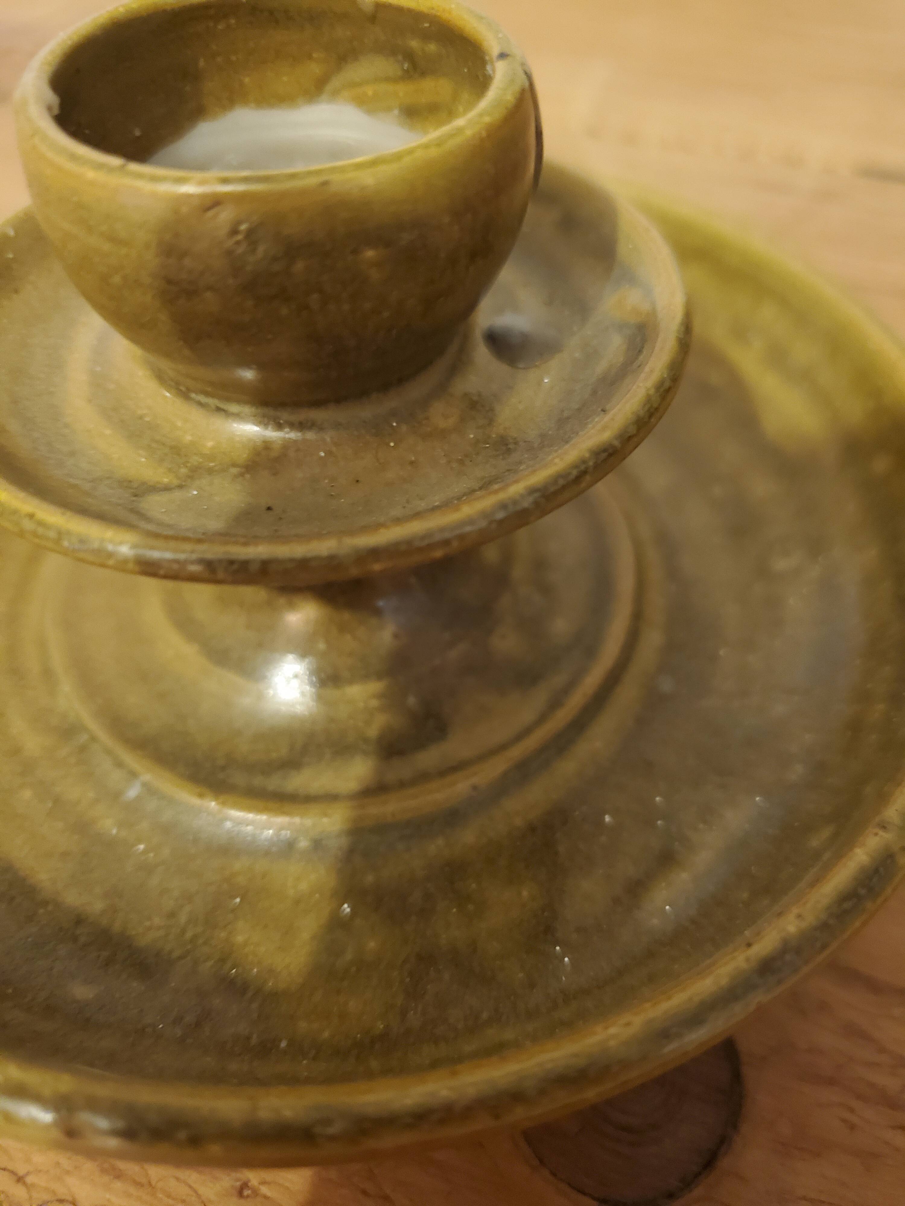 Sandstone candle holder