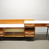 Modular desk and mid-century storage unit by Mojmír Požár, UP Závody, 1960s