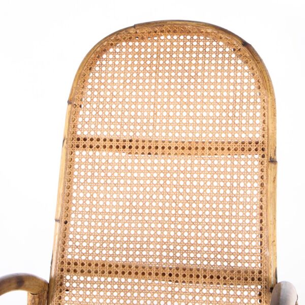Chaise à bascule en rotin