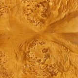 Table basse en loupe d'orme, par Roche Bobois, 1970