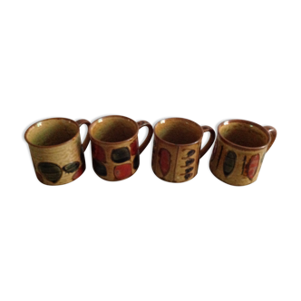 Lot de 4 mugs