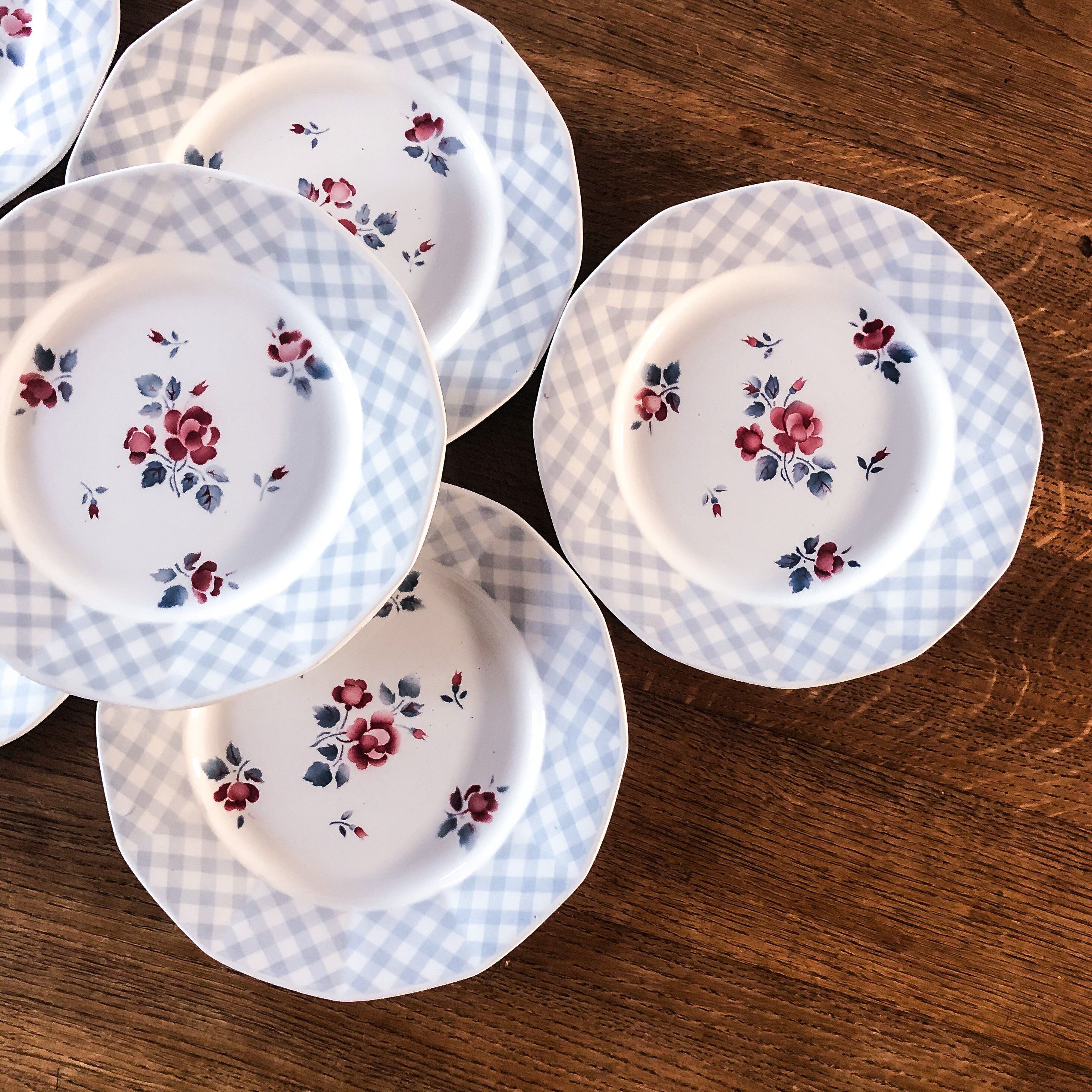 Set of 6 flat plates Bastia