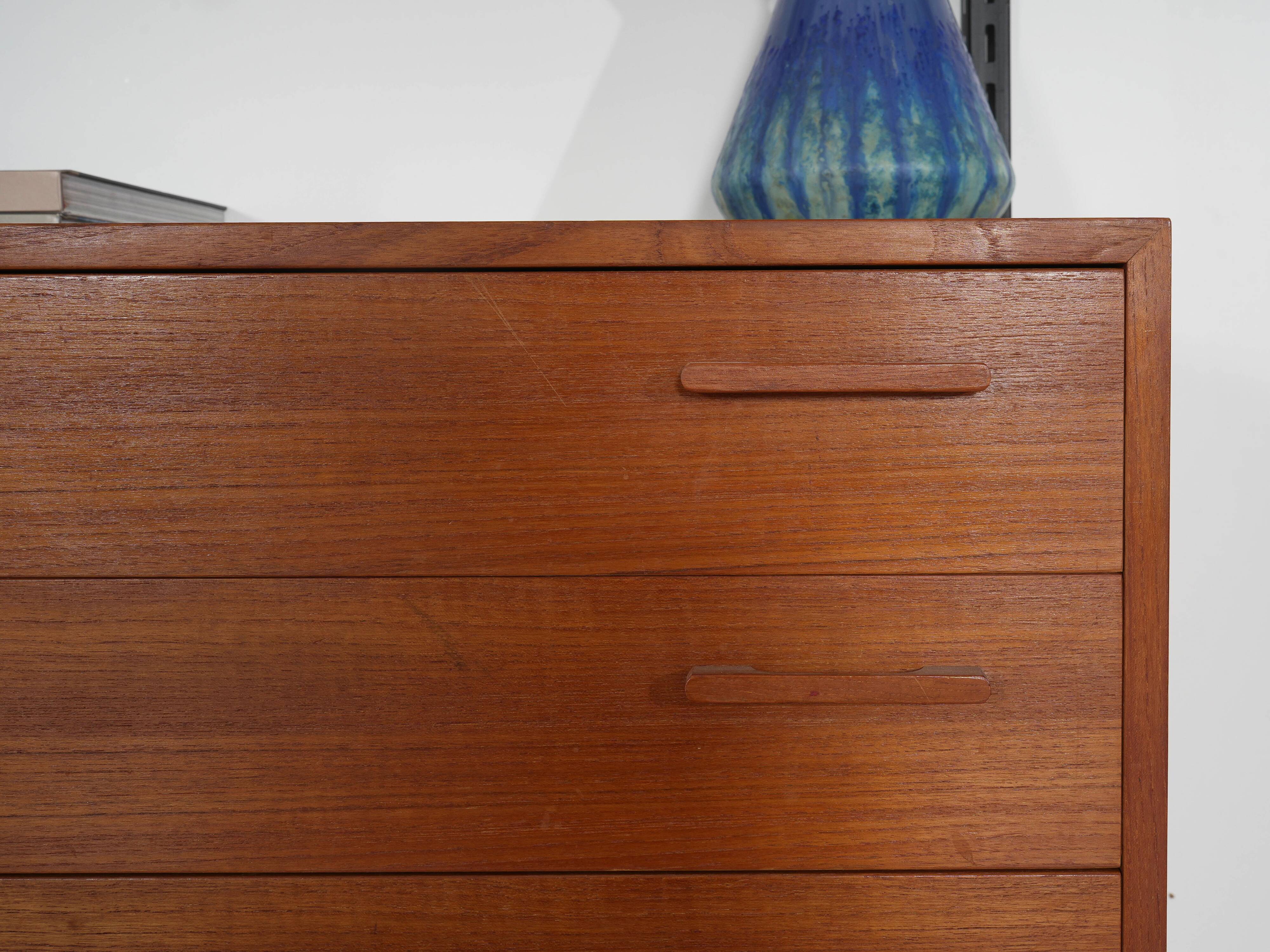 Modular shelving Kai Kristiansen, teak veneer, Danish design 1960s