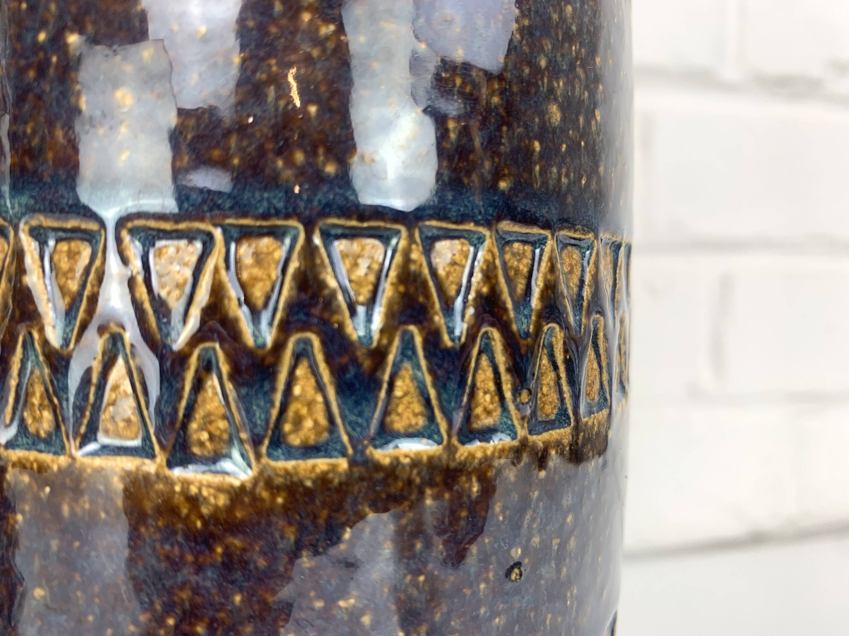 Pair of Erling Mortensen ceramic table lamps, Soholm, Denmark, 1960s