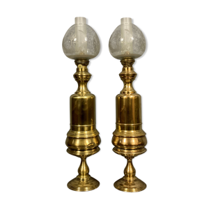 Paire de lampes époque