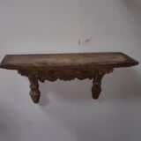 Lacquered wood wall console